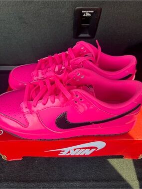 Nike Dunk Low Pink Blast Black Shoes W | Size 14W/12.5M IV2040 600 NIB!